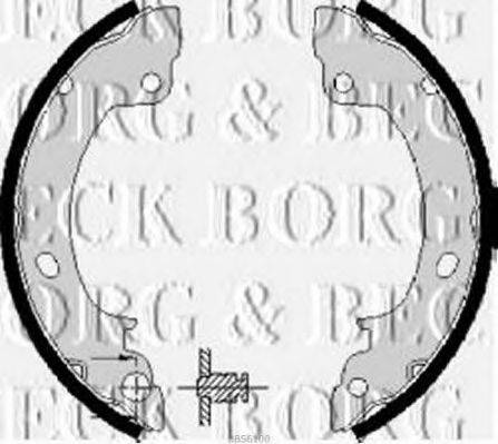 BORG & BECK BBS6100 Комплект гальмівних колодок