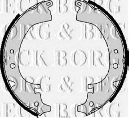 BORG & BECK BBS6124 Комплект гальмівних колодок