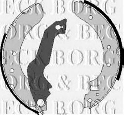 BORG & BECK BBS6131 Комплект гальмівних колодок