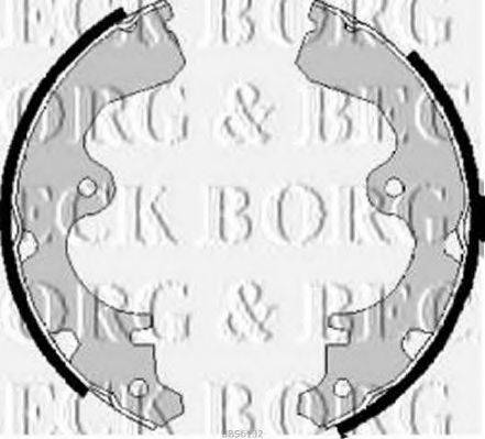 BORG & BECK BBS6132 Комплект гальмівних колодок