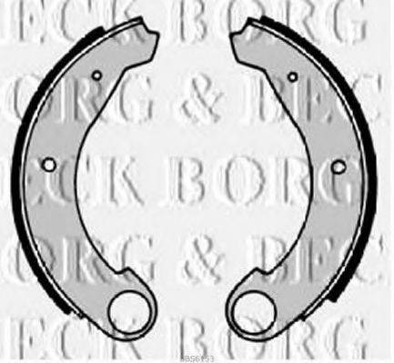 BORG & BECK BBS6153 Комплект гальмівних колодок