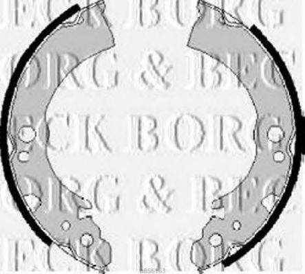 BORG & BECK BBS6163 Комплект гальмівних колодок