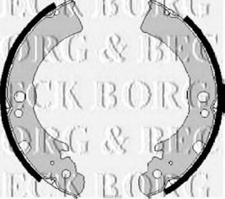 BORG & BECK BBS6168 Комплект гальмівних колодок