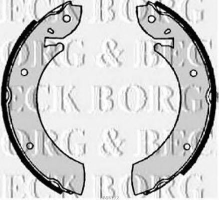 BORG & BECK BBS6172 Комплект гальмівних колодок