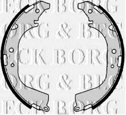 BORG & BECK BBS6182 Комплект гальмівних колодок