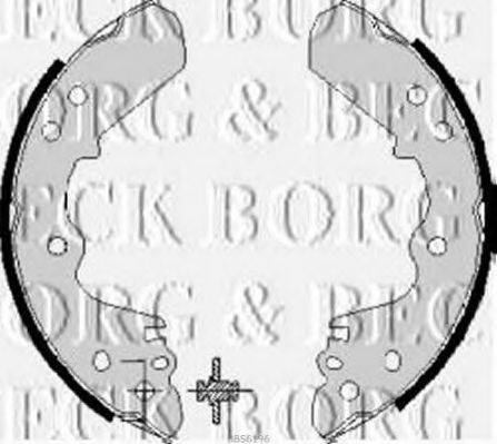 BORG & BECK BBS6196 Комплект гальмівних колодок