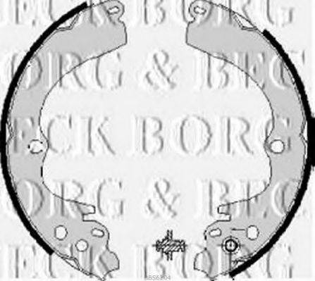BORG & BECK BBS6204 Комплект гальмівних колодок