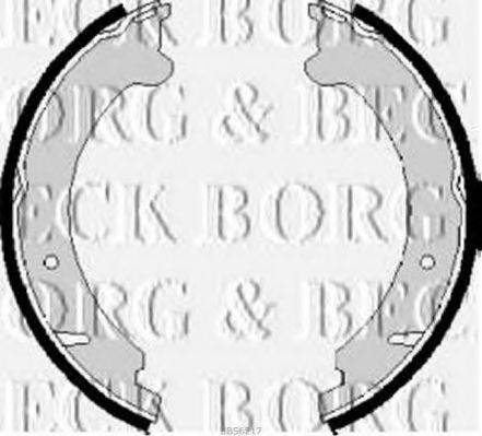 BORG & BECK BBS6217 Комплект гальмівних колодок