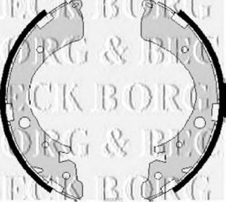 BORG & BECK BBS6235 Комплект гальмівних колодок