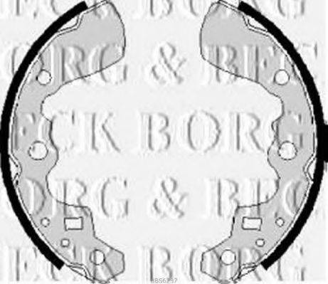 BORG & BECK BBS6237 Комплект гальмівних колодок