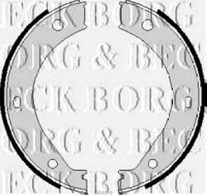 BORG & BECK BBS6239 Комплект гальмівних колодок