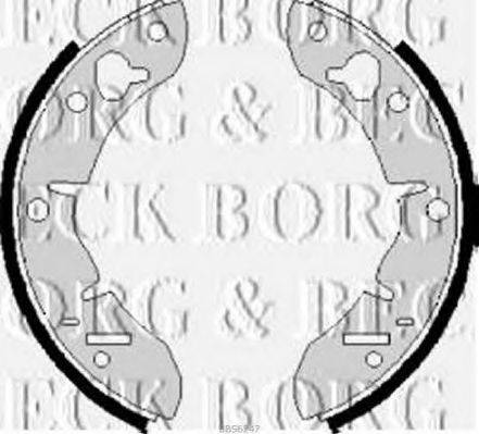 BORG & BECK BBS6247 Комплект гальмівних колодок