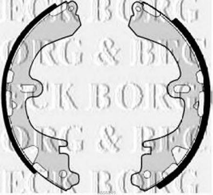 BORG & BECK BBS6249 Комплект гальмівних колодок