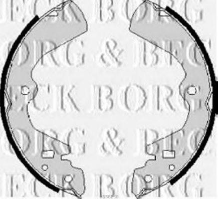 BORG & BECK BBS6250 Комплект гальмівних колодок