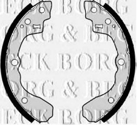 BORG & BECK BBS6259 Комплект гальмівних колодок