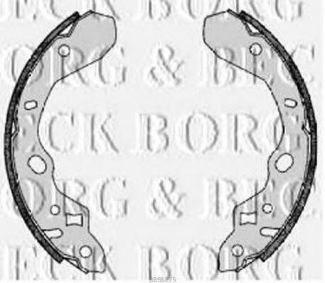 BORG & BECK BBS6275 Комплект гальмівних колодок