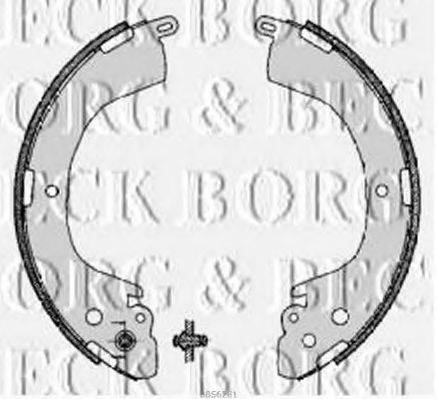 BORG & BECK BBS6281 Комплект гальмівних колодок