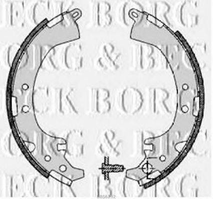 BORG & BECK BBS6292 Комплект гальмівних колодок