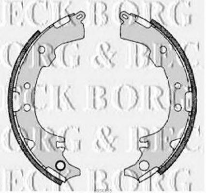 BORG & BECK BBS6295 Комплект гальмівних колодок