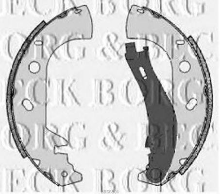 BORG & BECK BBS6301 Комплект гальмівних колодок