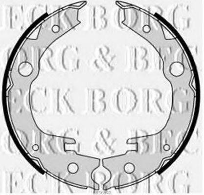 BORG & BECK BBS6342 Комплект гальмівних колодок
