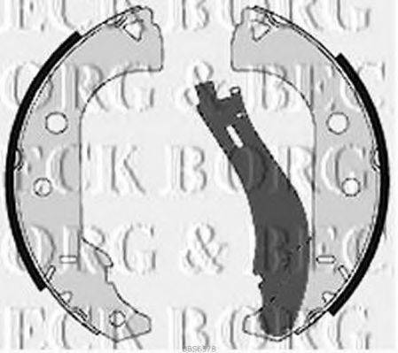 BORG & BECK BBS6378 Комплект гальмівних колодок