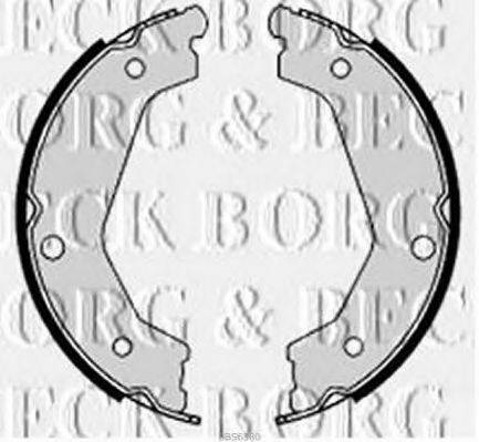 BORG & BECK BBS6380 Комплект гальмівних колодок