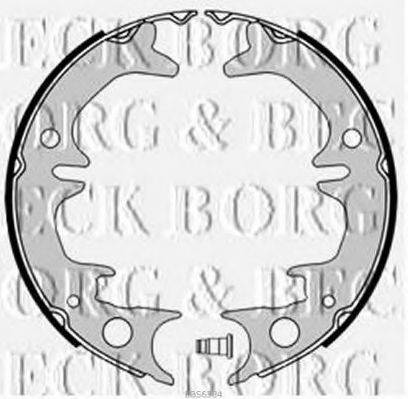 BORG & BECK BBS6384 Комплект гальмівних колодок