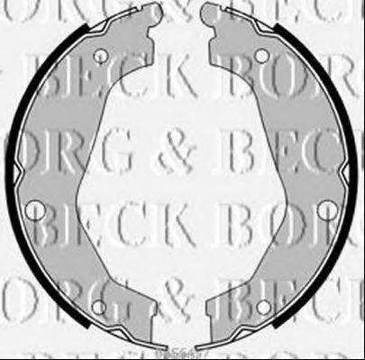 BORG & BECK BBS6457 Комплект гальмівних колодок