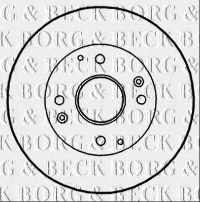 BORG & BECK BBD4350 гальмівний диск