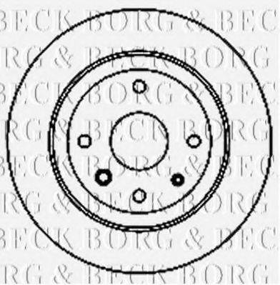 BORG & BECK BBD5158 гальмівний диск