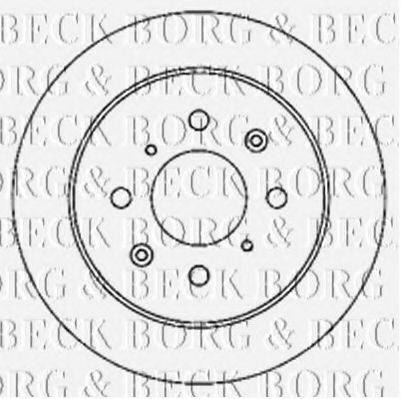 BORG & BECK BBD5172 гальмівний диск