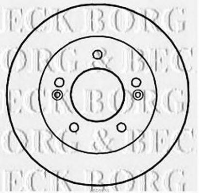 BORG & BECK BBD5174 гальмівний диск