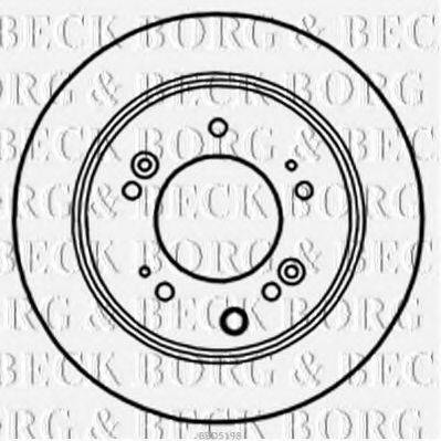 BORG & BECK BBD5198 гальмівний диск