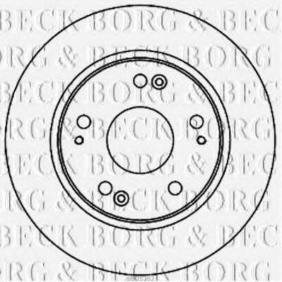 BORG & BECK BBD5202 гальмівний диск