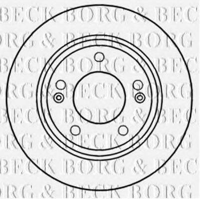 BORG & BECK BBD5257 гальмівний диск