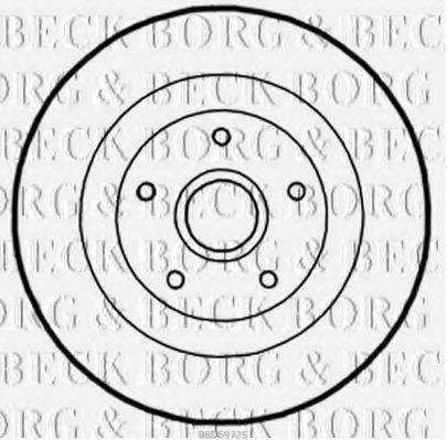 BORG & BECK BBD5972S гальмівний диск