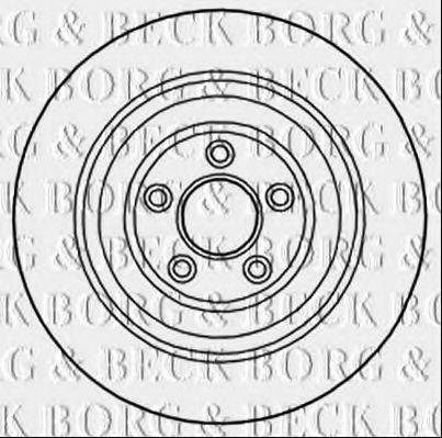 BORG & BECK BBD6016S гальмівний диск