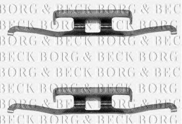 BORG & BECK BBK1010 Комплектуючі, колодки дискового гальма