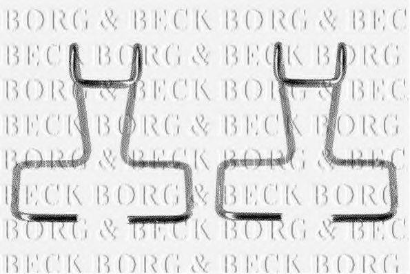 BORG & BECK BBK1014 Комплектуючі, колодки дискового гальма