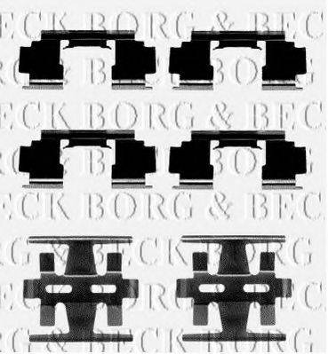BORG & BECK BBK1056 Комплектуючі, колодки дискового гальма
