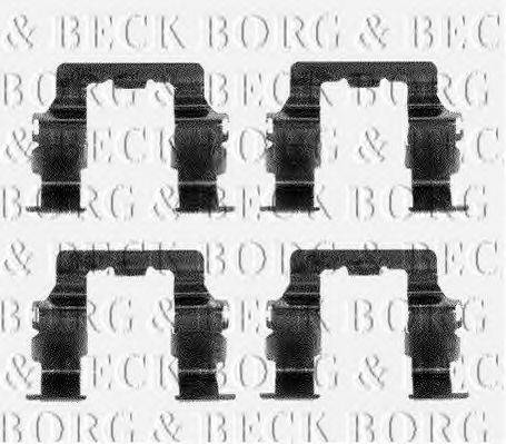 BORG & BECK BBK1057 Комплектуючі, колодки дискового гальма
