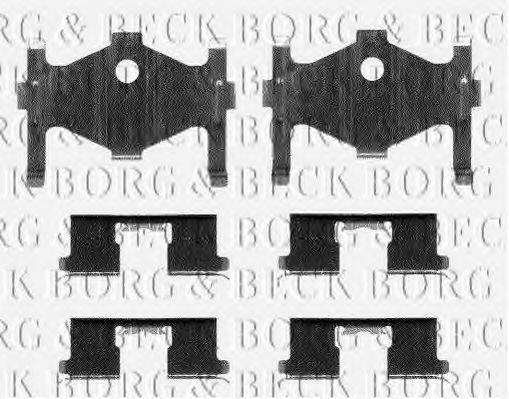 BORG & BECK BBK1058 Комплектуючі, колодки дискового гальма