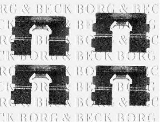 BORG & BECK BBK1061 Комплектуючі, колодки дискового гальма
