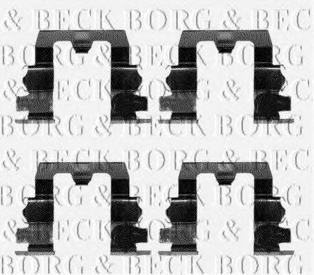 BORG & BECK BBK1079 Комплектуючі, колодки дискового гальма