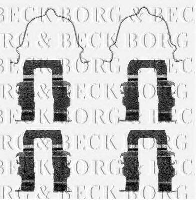 BORG & BECK BBK1080 Комплектуючі, колодки дискового гальма