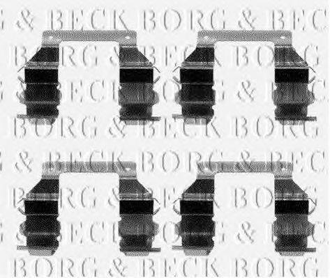 BORG & BECK BBK1098 Комплектуючі, колодки дискового гальма