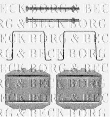 BORG & BECK BBK1102 Комплектуючі, колодки дискового гальма
