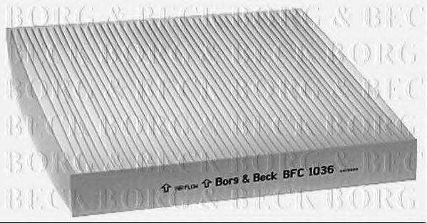 BORG & BECK BFC1036 Фільтр, повітря у внутрішньому просторі