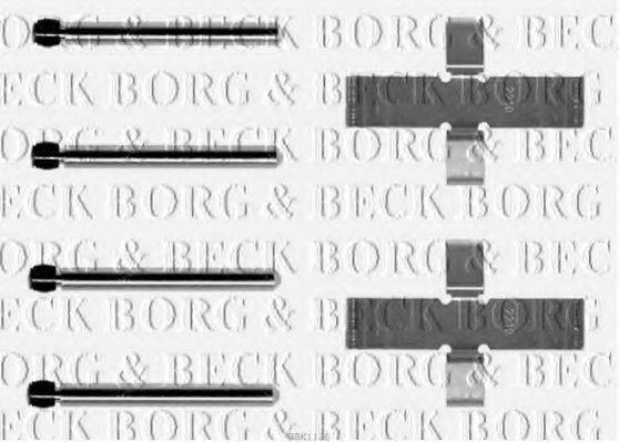 BORG & BECK BBK1126 Комплектуючі, колодки дискового гальма
